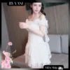 Váy Trễ Vai Cúp Ngực Voan Bồng Đi Tiệc N22 BY VANI