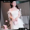 Váy Trễ Vai Cúp Ngực Voan Bồng Đi Tiệc N22 BY VANI