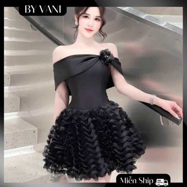 Váy Tafta Trễ Vai Pha Tơ Đi Tiệc N3 BY VANI