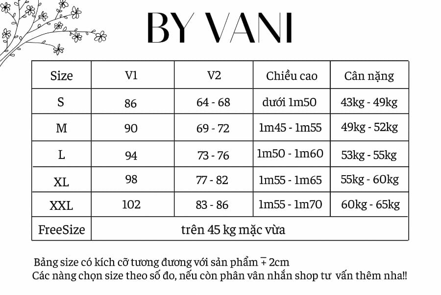 Bảng size Váy Tafta Dáng Dài Tay Phồng Đính Hoa Nổi M50