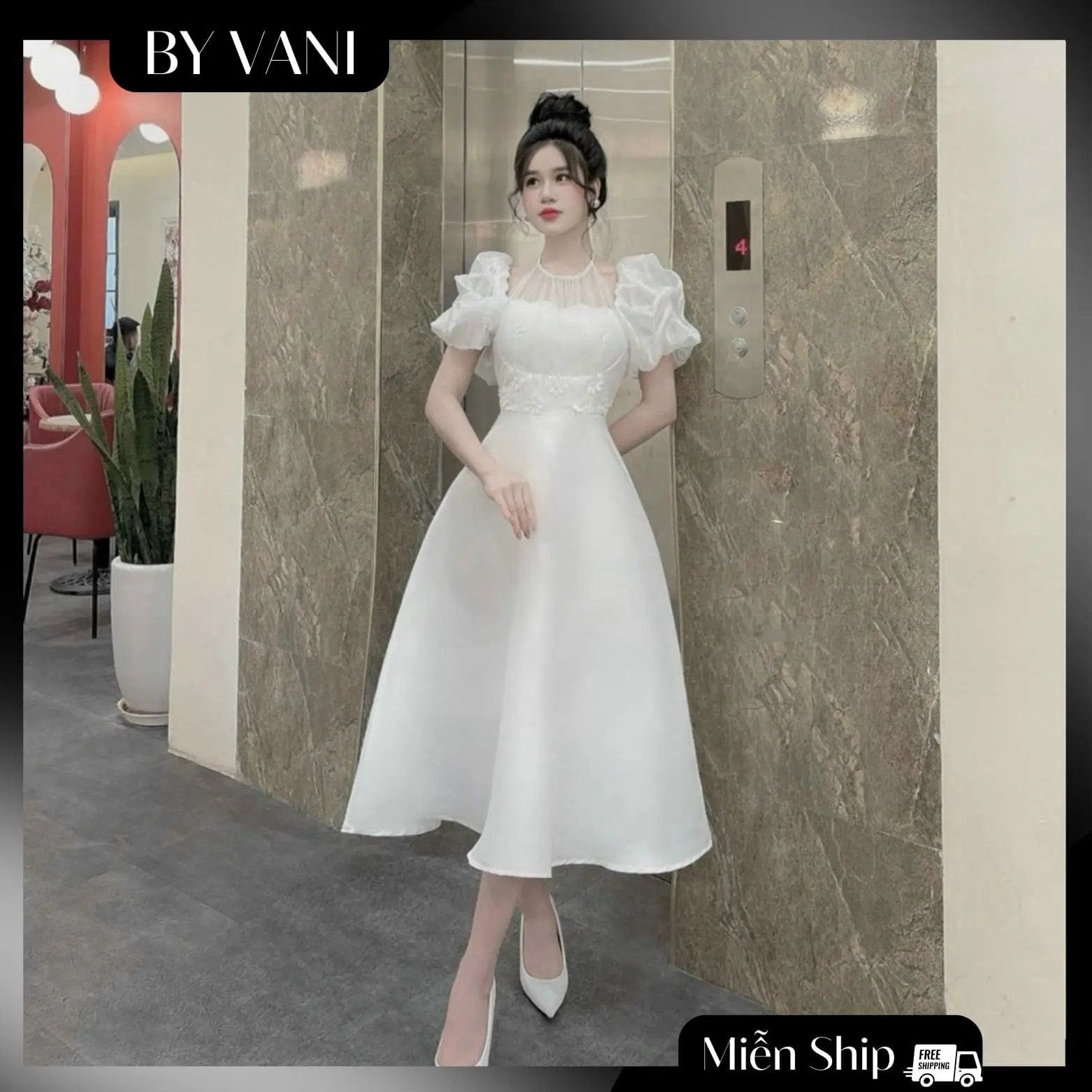 Váy Tafta Dáng Dài Dự Tiệc Sang Chảnh M60