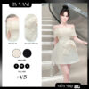 Váy ren trễ vai dáng chữ a