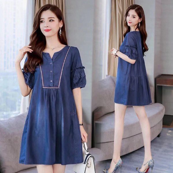 Lý do đầm jean chữ A luôn hot trong mỗi mùa