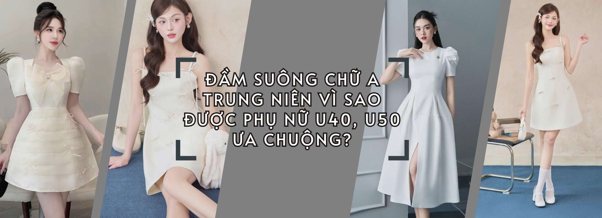 đầm suông chữ a trung niên vì sao được ưa chuộng ?