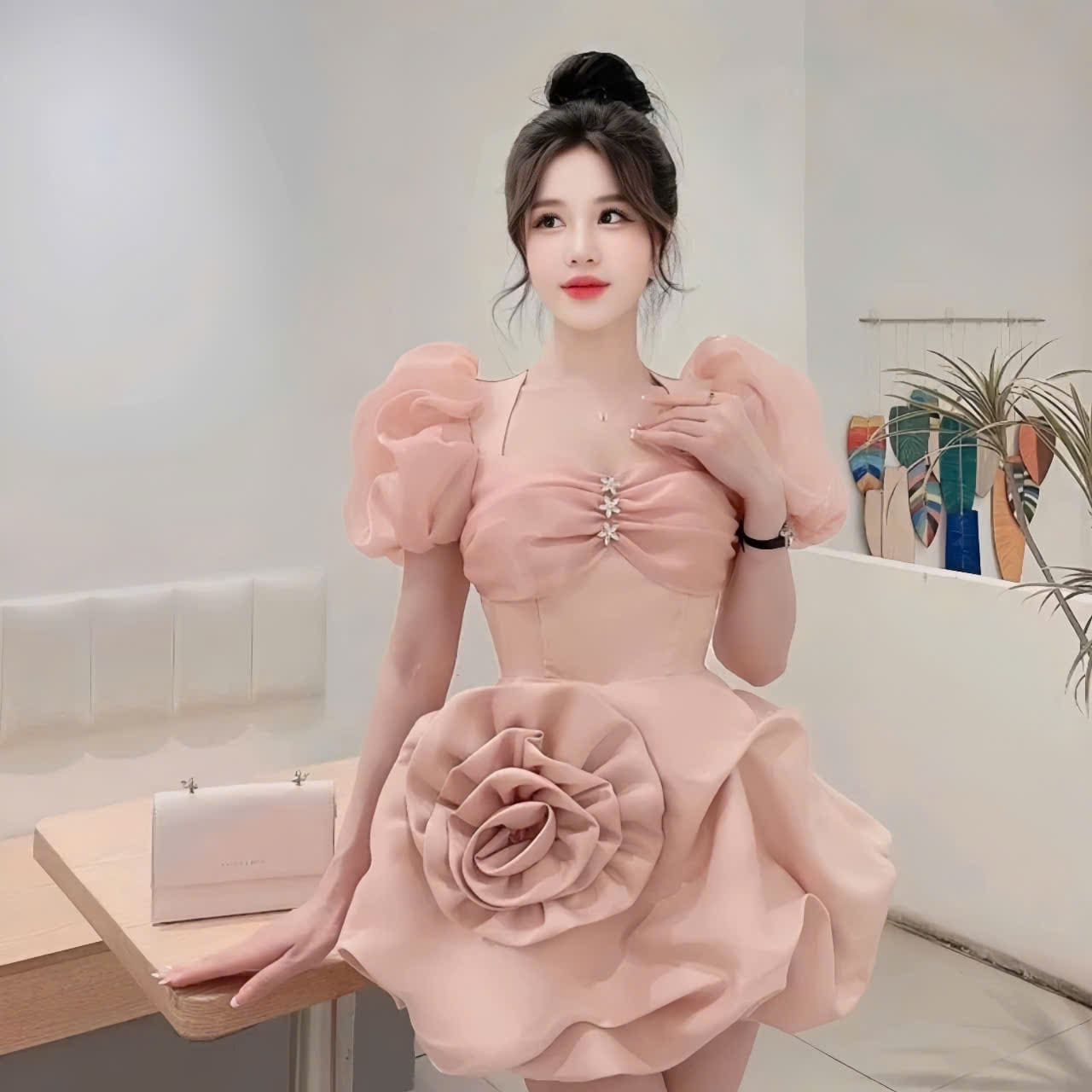 Đầm tafta đẹp
