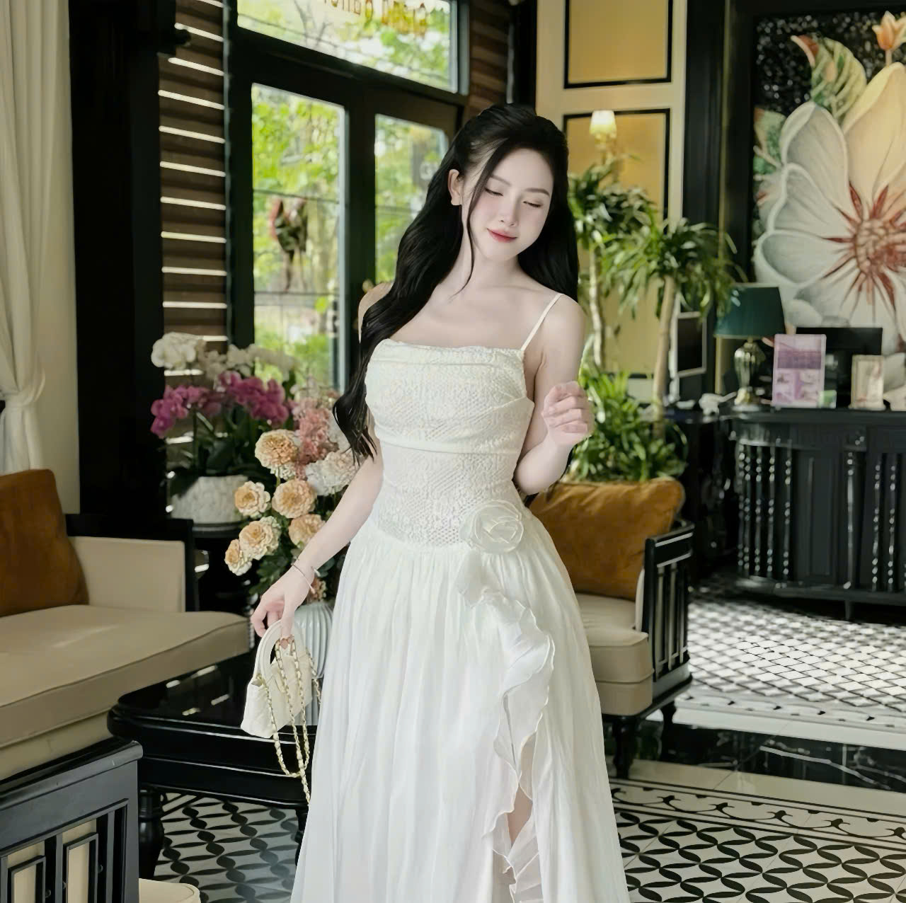 đầm suông chữ a cho người mập