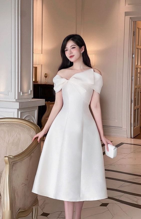 váy tafta đẹp đi tiệc