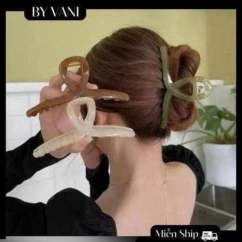 Set 3 Kẹp Tóc Càng Cua Cỡ Lớn Kiểu Hàn Quốc