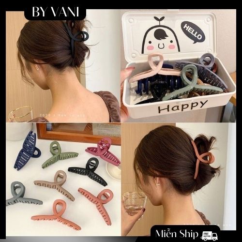 Set 3 Kẹp Tóc Càng Cua Cỡ Lớn Kiểu Hàn Quốc